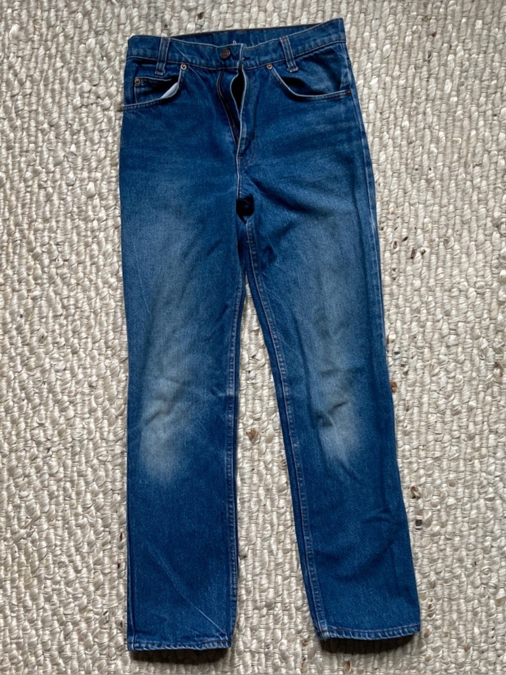 PERFECT Vintage orange tab student cut Levi's.